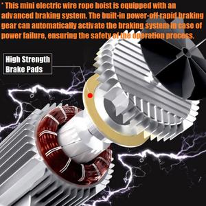 Polipasto Eléctrico de Cable Metálico Estilo PA de 220V 50HZ, Polipasto Eléctrico de Cadena a Precio Económico, 200kg 400kg 600kg <span class=keywords><strong>800kg</strong></span> 1000kg 1200kg - Product Image 3