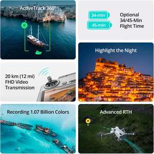 Mini 4 Pro Fly More Combo RC 2 FHD Video Transmission 10km Range Omnidirectional Drones for Beginners 249g Remote FTDISCIPT - Product Image 5