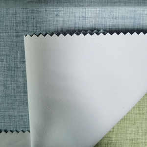 Rideau occultant en tissu de conception de bande CC-9018, <span class=keywords><strong>flocage</strong></span> de la face arrière du tissu, taux d'ombrage de 100% pour le salon - Product Image 2