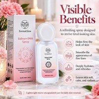 Brume Tonique Visage Fermentée au ADN de Saumon Sauvage PDRN Micro-encapsulé, Raffermissante, Anti-âge, Lissante Rides, Hydratante et Réparatrice