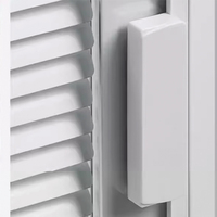 Persianas Modernas Motorizadas Integradas Entre Vidrios, Persianas Venecianas Planas de Doble Acristalamiento para Puertas Corredizas de Patio, Tamaño Personalizado