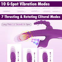 5-in-1 Kaninchen-Massagegerät mit Heizfunktion für Frauen, Zungensaugen, Klopfen, Klitoris-, G-Punkt- und Analstimulation, Sexspielzeug, Dildo
