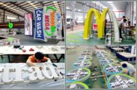 Enseigne publicitaire LED personnalisée pour station de lavage automobile, panneau extérieur étanche IP54, logo lumineux 3D, enseigne commerciale 3D