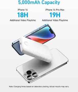 <span class=keywords><strong>Anker</strong></span> 321 Banco de energía magnética <span class=keywords><strong>5000</strong></span> <span class=keywords><strong>mAh</strong></span> Cargador inalámbrico de batería Cargador portátil con protección contra cortocircuitos de cable de USB-C - Product Image 4