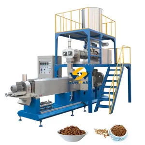 Hot sale pet feed granule making machine production plant dog cat feed facility