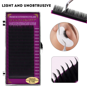 Plateaux d'extensions <span class=keywords><strong>de</strong></span> <span class=keywords><strong>cils</strong></span> en soie volume velours marque privée avec logo personnalisé, fournitures d'extensions <span class=keywords><strong>de</strong></span> <span class=keywords><strong>cils</strong></span> individuels en cachemire en gros - Product Image 1