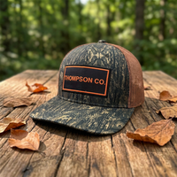 Casquette Trucker Richardson 112 Style Camouflage 6 Panneaux en Toile avec Dos en Maille, Patch Tissé Personnalisé, Camouflage Canard, Chapeau Vierge pour la Pêche