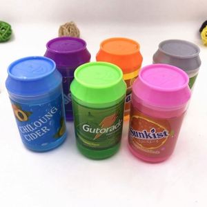 Educational Silicone Clay Plastic <b>Slime</b> Toys 60ml 6+ Years Colorful Scented Stress Relief Barrel Shaped Can Putty - Product Image 6
