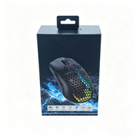 Boîte d'emballage pour souris de jeu avec logo personnalisé, boîte-cadeau en carton de luxe avec crochet pour accessoires informatiques