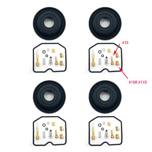 Kit de réparation de carburateur de moto pour Kawasaki ZR550B Zephyr <span class=keywords><strong>550</strong></span> EX500 GPZ500S Ninja 500R EX 500 système de carburant Jet Pilot Master Jet - Product Image 2