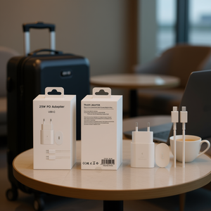 Adaptador PD de 25 W, Cargador de Viaje USB-C, Blanco - Product Image 2