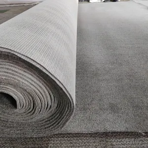 Tapete de carpete de tufos de tufos para carpetes de grandes áreas, tapete moderno cinza com boa textura feito à máquina, tufos aceitam