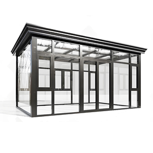 Véranda moderne en alliage d'aluminium avec double vitrage trempé Low-E pour cour et parc - Jardin d'hiver préfabriqué - Product Image 1