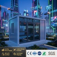 Casas Contenedor Prefabricadas Portátiles, Casas Modulares de Paneles, Estructuras Temporales Plegables Resistentes a Terremotos, Uso Transfronterizo