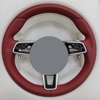 Volant sport en cuir 4 branches 35 mm pour Porsche Cayenne, Panamera, 911, 911.1, 996, 958, 997, 987, Macan (2015-2017)