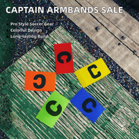 Brassard de Capitaine de Football en Nylon Multicolore, Bandes de Bras pour Équipe de Football, Logo Personnalisé pour Accessoires de Match