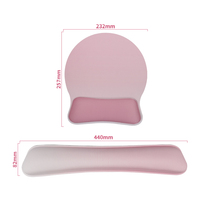 Ensemble repose-poignet et tapis de souris Simplicity, ergonomique, personnalisé, base en PU, mousse à mémoire de forme, résistant à l'eau, anti-rayures, Kelida Office