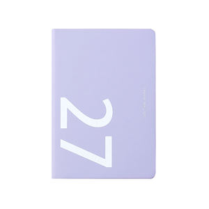 Agenda 2027 Edizione A5 in Similpelle Lavanda con Cucitura a Filo e Numeri Stampati in Serigrafia - Regalo Quotidiano Carino - Product Image 1