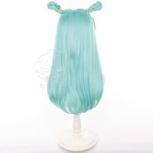 Ainizi วิกผมคอสเพลย์ kashimo <span class=keywords><strong>Hajime</strong></span> ทนความร้อนสังเคราะห์สีฟ้าตรงยาว55ซม. จาก jujutsu Kaisen - Product Image 5