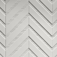 Panneau mural de douche en marbre cultivé à motif hexagonal moderne 3x8 pouces, épaisseur 7-8 mm, design 3D pour hôtel