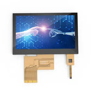 Able Technology 4.3 inch TFT LCD 800x480 IPS RGB 40Pin 500cd/m2 high brightness Display with Capacitive LCD Touch Screen