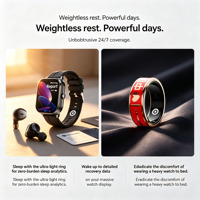 Dispositivo de Tecnología de Salud Portátil OEM ODM, Monitor de Sueño y Actividad Física HRV, Anillo Inteligente con Monitor de Frecuencia Cardíaca, Reloj, Auriculares