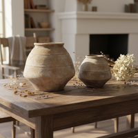 Pots à fleurs en ciment modernes, écologiques, durables, légers, avec trou de drainage, 10L, sculptés à la main, imperméables, ignifuges, pour intérieur et extérieur
