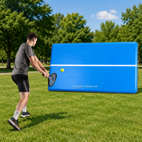 Mur de frappe gonflable personnalisé pour le tennis, mur de tennis gonflable DWF, planche de rebond réglable pour le tennis