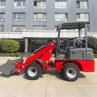 STTRON Mini Elektro-Radlader E606 CE Baumaschine 4x4 Lader mit Zubehör für Hof und Garten