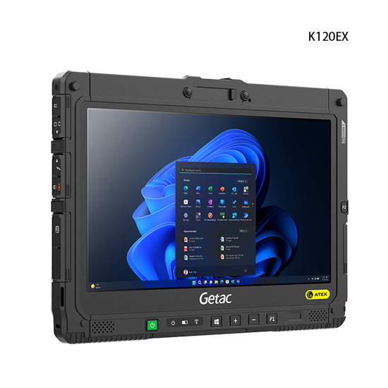 Getac K120-EX Industrial Fully Rugged Tablet with ATEX and IECEx Zone 2/22 Certification
