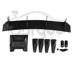 Achterbumper Diffuser Plastic Valance Vin Voor Subaru Wrx Sti Va 2015-2021 Koolstofvezel Spoiler Uitlaat Tuning Accessoire Auto-Onderdelen