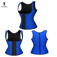 Échantillon Gratuit - Corset Amincissant Femme en Latex avec Bretelles Respirantes et 4 Baleines en Acier, Taille Plus
