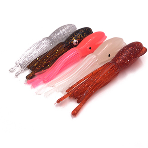 13.5cmRubber <span class=keywords><strong>Mauler</strong></span> Squids Made in China Plastic Soft Thon Trolling Fishing Squid Lure Big Game Trolling Leurres et Tackle - Product Image 1