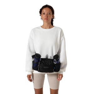 BSCI Logo personnalisé unisexe porte-bouteille d'eau lombaire en Nylon sac banane sac de taille pour la randonnée voyage course à pied - Product Image 5