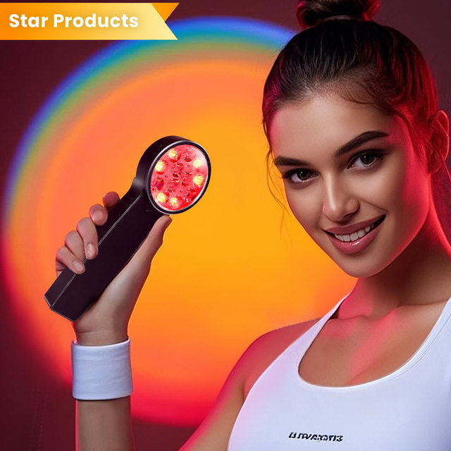 IDEARED Flexible Beauty Care Face Pdt Led Light Machine Infrared Light Therapy Lamp Red Light Therapy Wand for Pain Relief