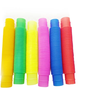 Nouveau télescopique arc-en-ciel décompression Pop Tube grande taille soulagement du Stress étirement 66M longueur extensible unisexe jouets en plastique - Product Image 1