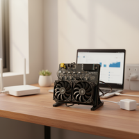 Nerdoctaxe Rev 3.1 12TH/s Bitcoin Miner, 12TH Octaxe Solo Miner, machine de minage crypto silencieuse pour la maison avec faible consommation d'énergie de 200W