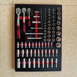 262 pièces CRV combinaison ensemble d'outils ménagers EVA plateau outil chariot tiroirs outil de réparation automatique coffre alimenté à la main OEM boîtier emballage - Product Image 2