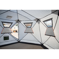 Tenda Sauna Multifungsi Berkualitas Tinggi 5 Orang Satu Kamar Tidur Bahan Oxford Bentuk Heksagonal untuk Berkemah & Memancing di Es