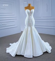 Feishiluo sans manches ivoire sirène robe de mariée robes de luxe perle dentelle robe de mariée pour les femmes robe de bal sur mesure