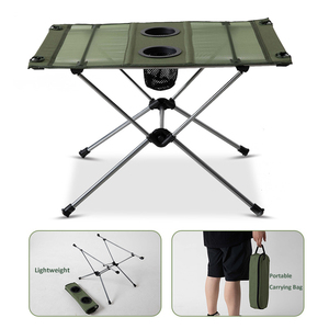 Table pliante en aluminium personnalisée avec logo, légère et portable, en polyester 600D, pour pique-nique, camping, école, WD-T003 Chai - Product Image 6