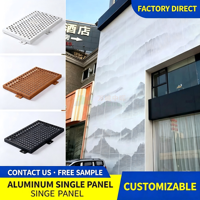 Matériau de construction en aluminium écologique à taux de perforation personnalisé, découpé au laser, pour usage extérieur en villas et hôtels, durable à vie