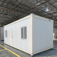 Conteneur pliable de luxe personnalisé pour la maison 20/40ft Assembler des maisons Expédition mobile en acier portable Hôtels à cadre de chambre à 4 lits
