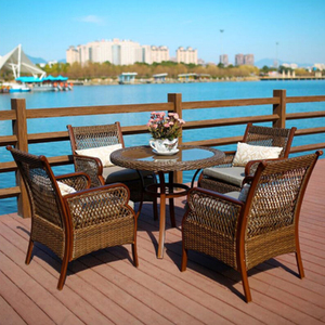 Guardar lugar de moda Silla de ratán mimbre silla de jardín juego de <span class=keywords><strong>muebles</strong></span> al aire libre - Product Image 3