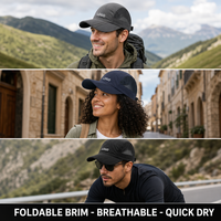 Casquette de baseball pliable à visière, en maille respirante, séchage rapide, protection solaire, réglable, logo personnalisé, OEM, vente en gros, faible MOQ