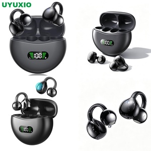 Écouteurs sans fil à crochet d'oreille pour le travail, les trajets et l'entraînement, avec chargement USB-C, longue autonomie, affichage du <span class=keywords><strong>niveau</strong></span> <span class=keywords><strong>de</strong></span> batterie et étui <span class=keywords><strong>de</strong></span> chargement - Product Image 1
