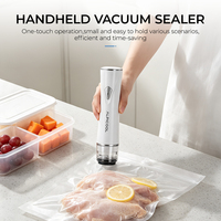 Sellador de Alimentos al Vacío Inalámbrico Portátil Alpicool, Succión Fuerte con un Solo Botón, Batería Recargable, Máquina Compacta de Mano