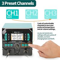 Kit de soudage de précision 2-en-1 YIHUA 992D-II avec stylo à air chaud et fer à souder C210 avec affichage LCD dynamique