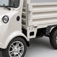 Vehículo Utilitario para Campo de Golf de 4 Ruedas, Cero Emisiones, Camioneta Eléctrica para Campo de Golf con Plataforma de Carga para Resort, OEM, Personalizado, Exportación