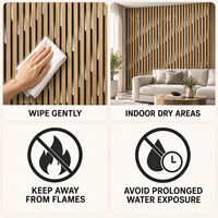 Papier peint autocollant à motif de lattes de bois clair 60x60cm avec surface en PET et mousse IXPE pour murs intérieurs